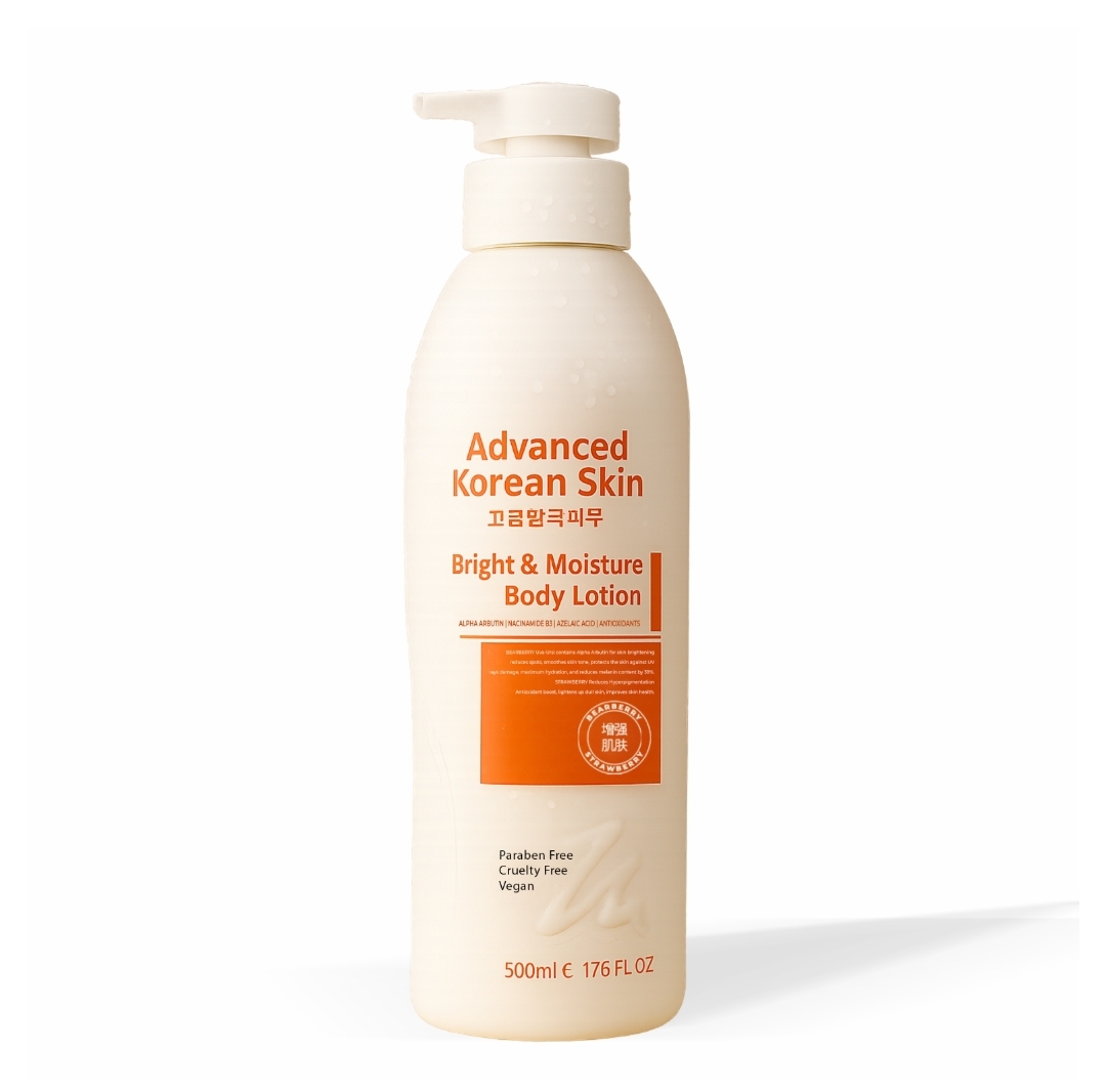 Advanced korean skin; Bright & Moisture Body Lotion